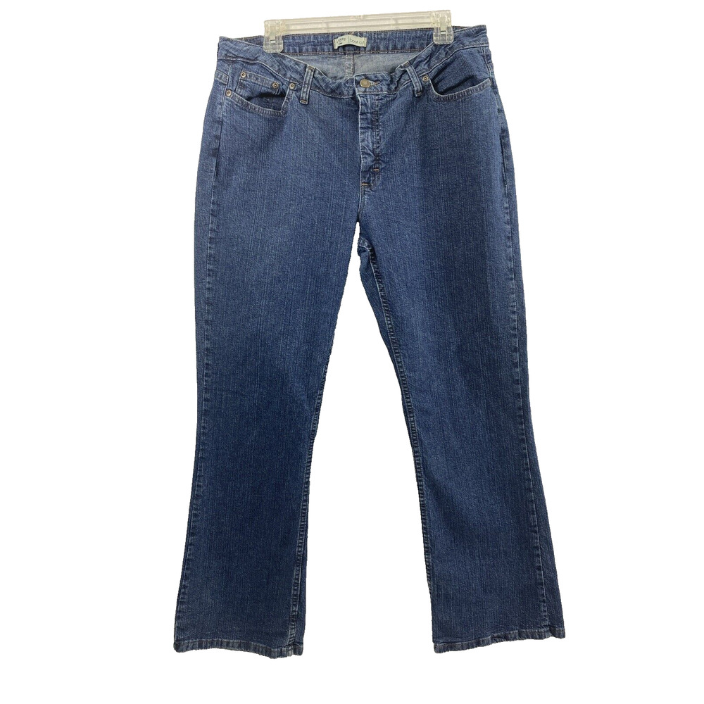 Lee Riders Jeans Womens Size‎ 16 M Medium Wash Denim Bootcut Casual